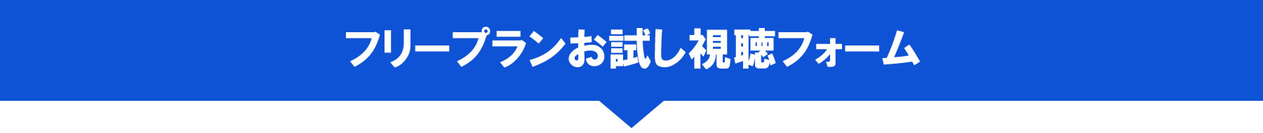 PC フリープランお試し視聴フォーム